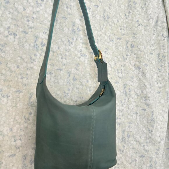 OCEAN AQUA COSTA RICA VINTAGE COACH SOHO BUCKET BAG 4148 - Picture 8 of 15